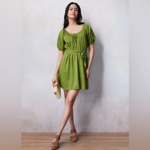 LC Lauren Conrad Green Mini Dress